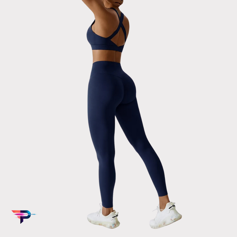 Conjunto LUX FIT Pro Mujer: Sujetador Push Up + Leggings Cintura Alta