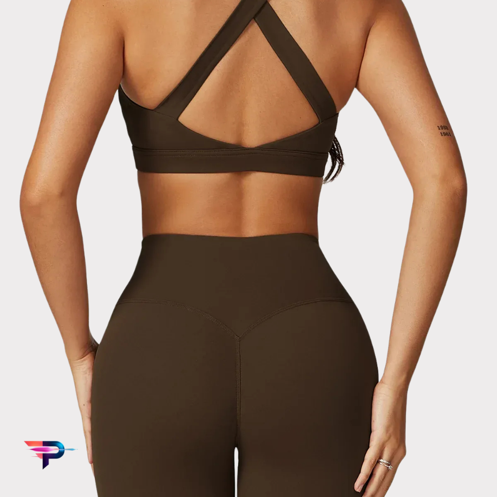 Conjunto LUX FIT Pro Mujer: Sujetador Push Up + Leggings Cintura Alta