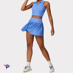 Conjunto Deportivo 2 Piezas: Top Fitness + Falda Short de Alto Rendimiento