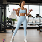 Conjunto LUX FIT Pro Mujer: Sujetador Push Up + Leggings Cintura Alta