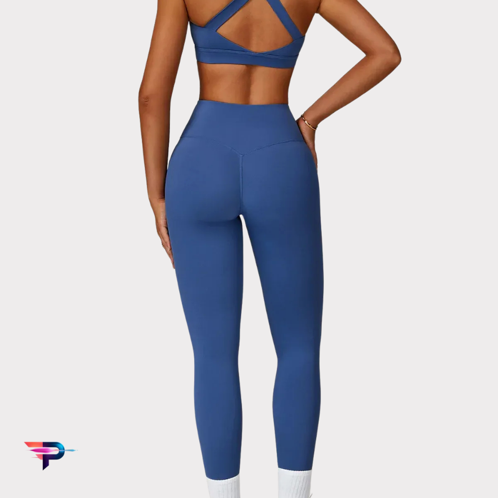 Conjunto LUX FIT Pro Mujer: Sujetador Push Up + Leggings Cintura Alta