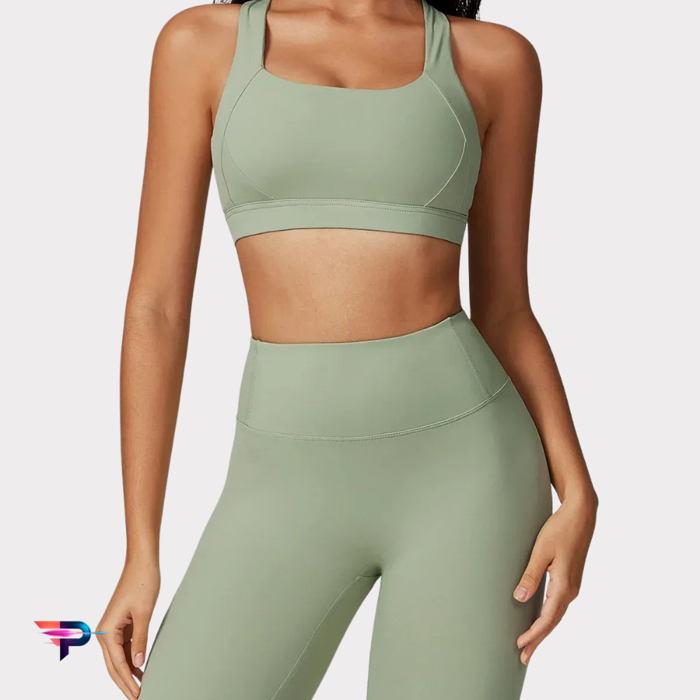 Conjunto LUX FIT Pro Mujer: Sujetador Push Up + Leggings Cintura Alta