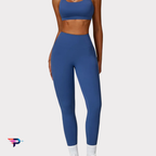 Conjunto LUX FIT Pro Mujer: Sujetador Push Up + Leggings Cintura Alta