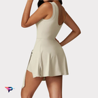 FitGoddess OnePiece - Mono Deportivo Mujer Premium con Falda Integrada