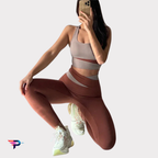 Conjunto Lux Deportivo Mujer: Leggings Push Up Cintura Alta + Sujetador
