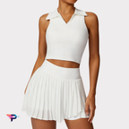 Conjunto Deportivo 2 Piezas: Top Fitness + Falda Short de Alto Rendimiento