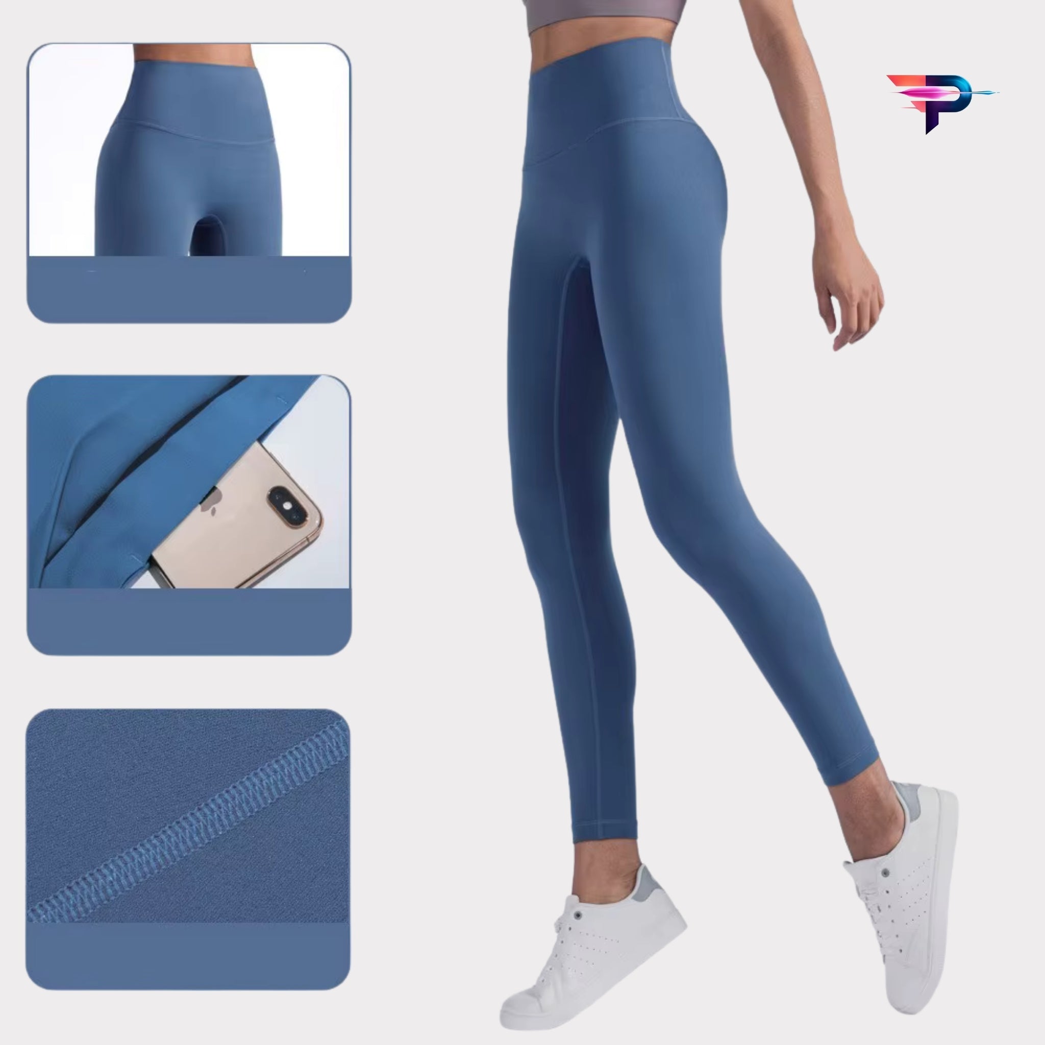Power Move - Leggings Deportivos Mujer Push-Up | Cintura Alta y Efecto Moldeador