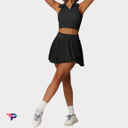 Conjunto Deportivo 2 Piezas: Top Fitness + Falda Short de Alto Rendimiento