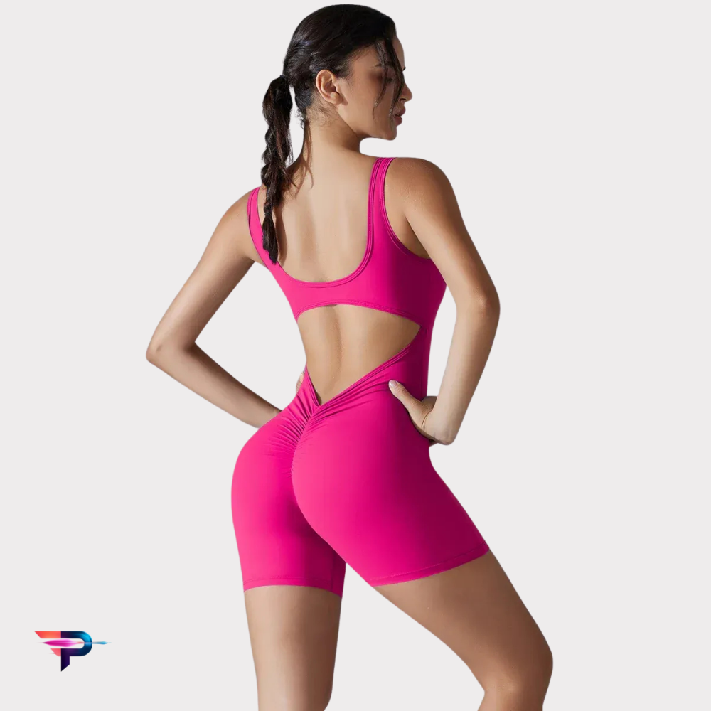 V Back Elegance - Mono Deportivo Mujer Espalda en V