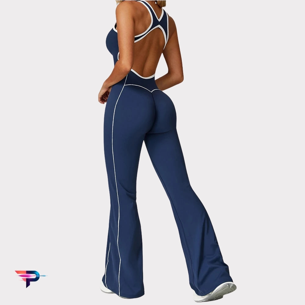 UrbanGlow - Mono Deportivo Mujer Pantalones Acampanados