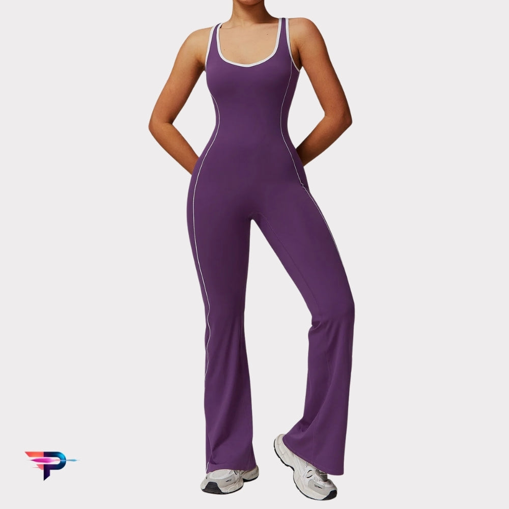 UrbanGlow - Mono Deportivo Mujer Pantalones Acampanados