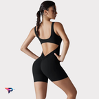 V Back Elegance - Mono Deportivo Mujer Espalda en V