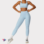Conjunto LUX FIT Pro Mujer: Sujetador Push Up + Leggings Cintura Alta