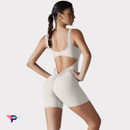 V Back Elegance - Mono Deportivo Mujer Espalda en V