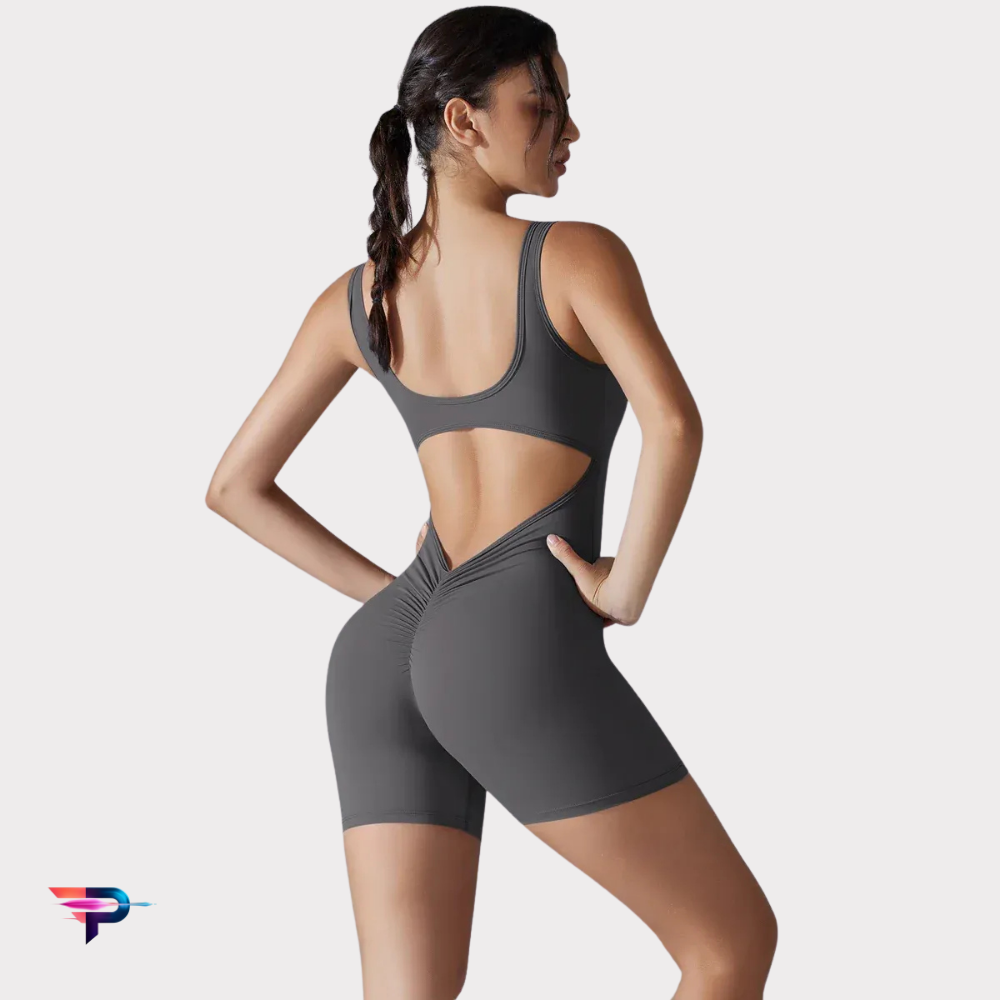 V Back Elegance - Mono Deportivo Mujer Espalda en V