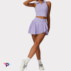 Conjunto Deportivo 2 Piezas: Top Fitness + Falda Short de Alto Rendimiento