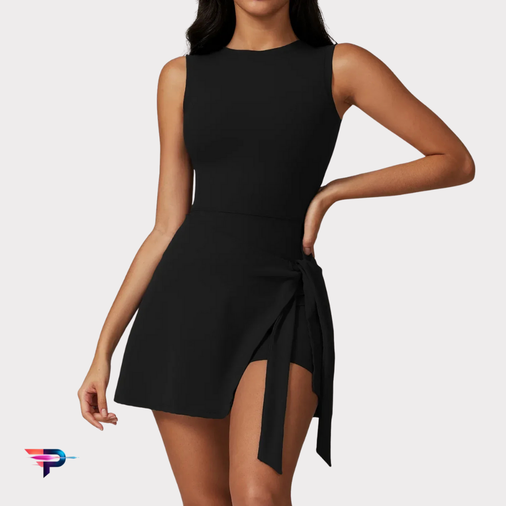 FitGoddess OnePiece - Mono Deportivo Mujer Premium con Falda Integrada